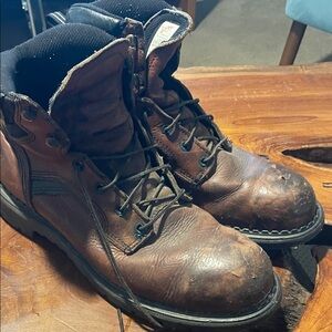 Red Wing Shoes Dark Brown Leather Boots